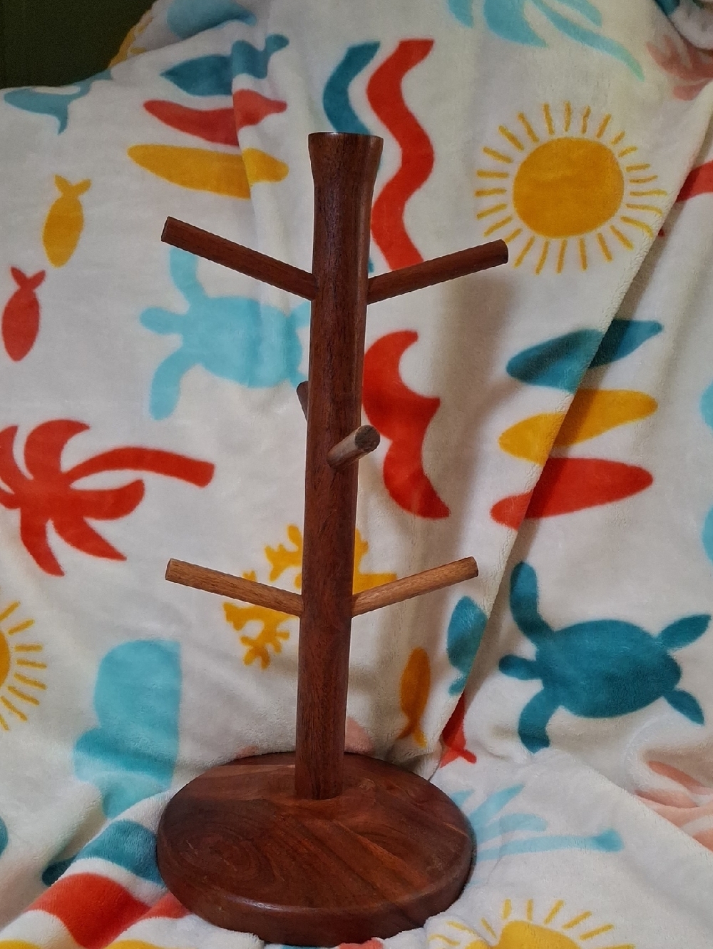 Hearth & Hand Magnolia Wood Mug Tree Stand - Brown